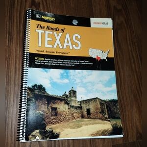Mapsco The Roads Of Texas Highway Atlas Spanish Mission Cover Hard To Find 2010